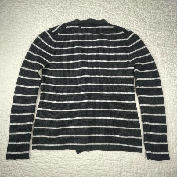 💖5/$25 Paula Cahen D’anvers Cashmere Cotton Blend Cardigan Sweater Striped Sz 1 - Picture 4 of 11